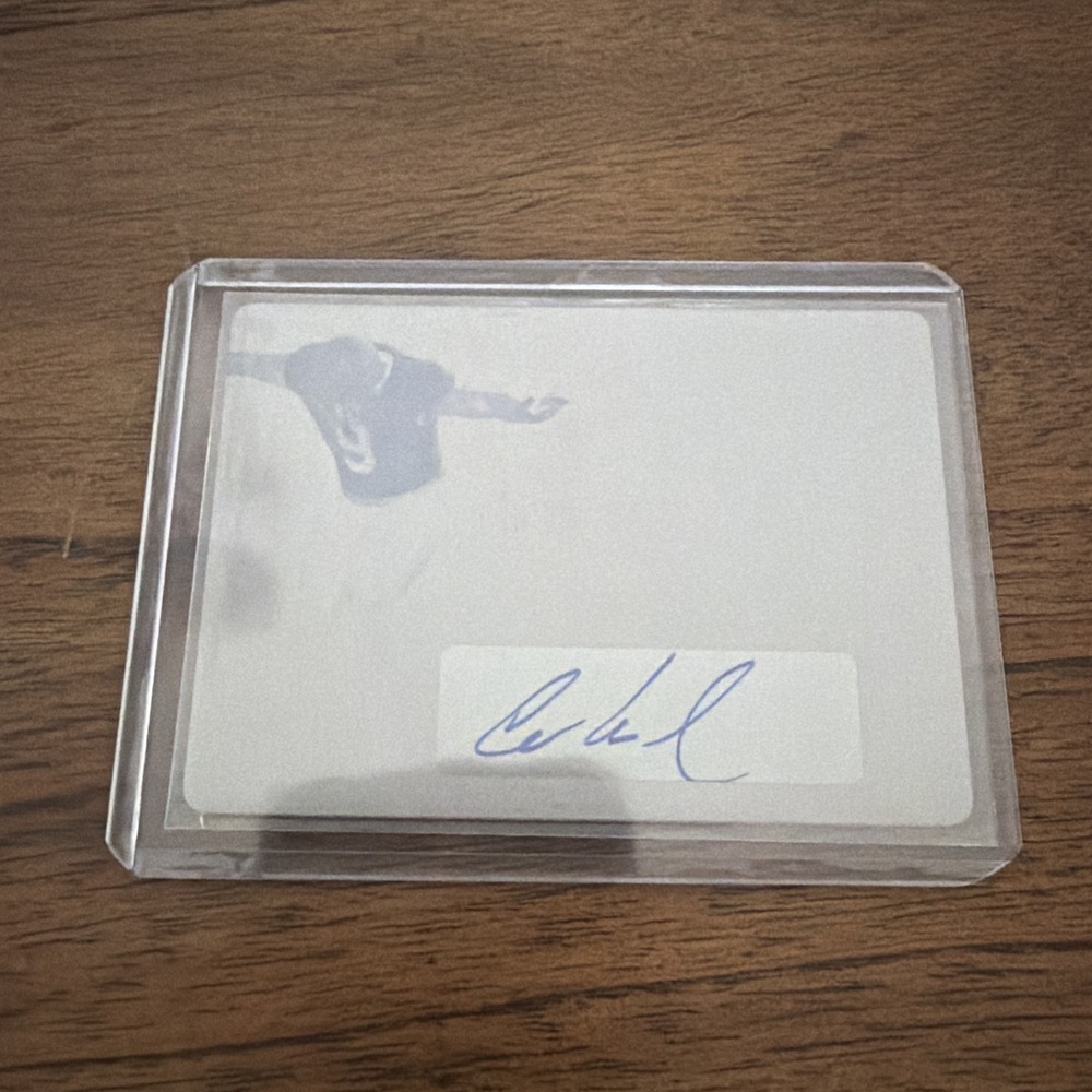 2021‎ Leaf Trinity Football Printing Plate featuring Carlos Basham Jr